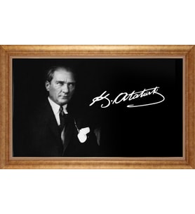ALTIN ÇERÇEVELİ PASPARTULU TABLO CR1515