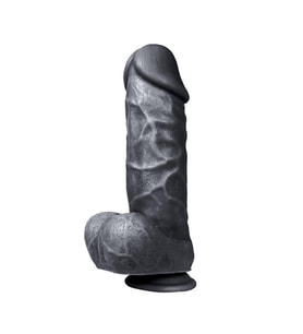 Hızlıexpress Ultra Dildo Series 22 CM Siyahi Kalın Realistik Penis
