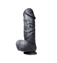 Hızlıexpress Ultra Dildo Series 22 CM Siyahi Kalın Realistik Penis