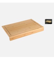 Tezgaha Geçmeli Bambu Kesme Tahtası 35x24 cm