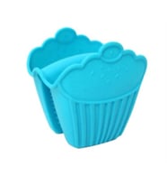 Toptanucuzal Cupcake Desenli Silikon Fırın Eldiveni Asorti