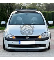 Opel Corsa C 2000-2006 Uyumlu H lip Esnek Ön Lip 2 Parça Karlık Ön Ek Tampon Altı Dil