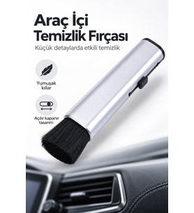 Açılır Kapanır Araç İçi Oto Detay Temizlik Fırçası
