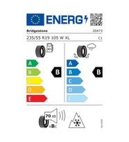 Bridgestone Blizzak 6 235/55R20 105W XL M+S 3PMSF Enliten 4x4 Kış Lastiği (Üretim Yılı: 2025)