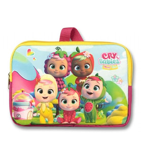 Cennec Yatay CRY Babies Sarı Yeşil Tablet Çantası - Kız Çocuk - 10,9 inç ve Altındaki Tabletler İçin Uyumlu
