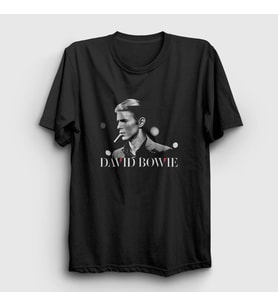 Presmono Unisex Siyah Cool David Bowie T-Shirt 301833tt