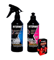 INTERWAX 2'li SET TORPİDO PARLATICI KREM ve SUSUZ MOTOR TEMİZLEYİCİ 500 ML (Karışık)