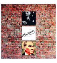 Cakatablo Atatürk Baskılı  3-Parça MDF Tablo