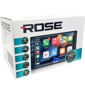ROSE DC-6350BT Android, Usb,kablolu Carplay 7 Double-Din Teyp (Siyah)