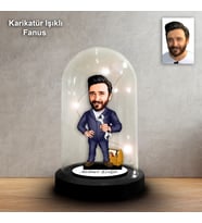 KİŞİYE ÖZELTAMİRCİ TASARIM IŞIKLI KARİKATÜR FANUS BİBLO FN157