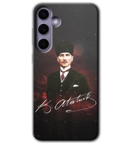 Galaxy S24 Plus Kılıf HD Desen Baskılı Kılıf - Kemal Atatürk