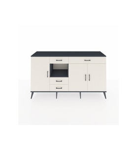 Hyperion Konsol 4 Raflı 4 Çekmeceli 3 Kapaklı 176x44x99 Antrasit-Aytaşı