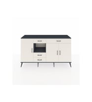 Hyperion Konsol 4 Raflı 4 Çekmeceli 3 Kapaklı 176x44x99 Antrasit-Aytaşı