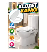 Universal Klozet Kapağı – Kaydırmaz Destekli Kolay Montaj ve Temizlenebilir Tasarım