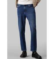 Calvin Klein Men's Blue Dad Jean Erkek Standart Kesim Kot Pantolon Koyu Mavi