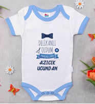 BK Kids Sünnet Tasarımlı Mavi Bebek Body Zıbın-5