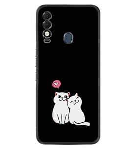 Tecno Spark 8T Kılıf Silikon Desen Özel Seri Love Cats 1690