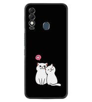 Tecno Spark 8T Kılıf Silikon Desen Özel Seri Love Cats 1690