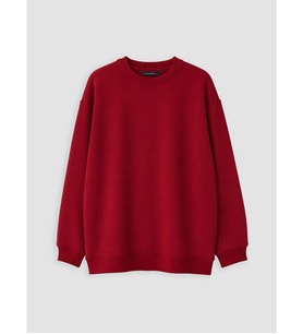 LCW Modest Bordo Bisiklet Yaka Kadın Sweatshirt Tunik