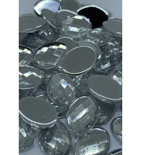 Süsleme Taşı Kristal Elips Şeklinde 10x14mm  Akrilik Taş 1000 Adet