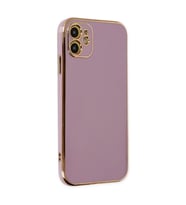 iPhone 12 Kılıf Volet Silikon - Mor