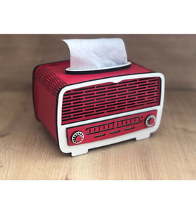 Ahşap Nostaji Radyo Peçetelik