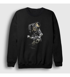 Presmono Unisex Siyah Dövme Tattoo Artist Skull Sweatshirt 349288tt