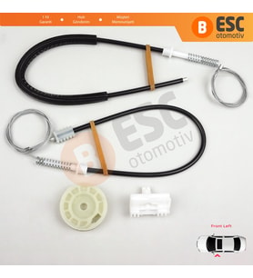 Peugeot 106 MK1 MK2 1A 1C 1S 1991-2005 5-Kapı 9221H1 İçin Ön Sol Kapı Cam Kriko Tamir Seti