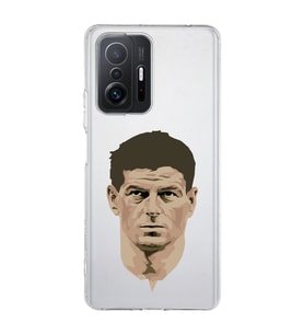 Xiaomi Mi 11T - 11T Pro Uyumlu Steven Gerrard Tasarımlı Şeffaf Telefon Kılıfı