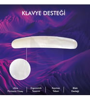 MP04 - Jel Klavye Bilek Destek Pedi  Yumuşak, Ergonomik, Klavye Önü El Bileği Dinlendirme Pedi (Şeffaf)