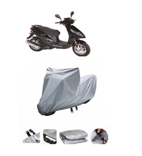 Bisan Troy 100  Gri Motosiklet Brandası ARKA ÇANTA UYUMLU DEĞİLDİR