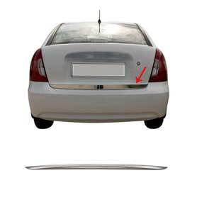 Hyundai Accent Era Krom Bagaj Alt Çıta Formlu Paslanmaz Çelik