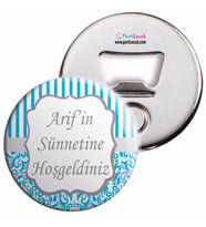 Sünnet Mavi Süsleme ve Hediyelik Açacaklı Magnet
