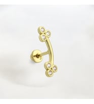 Glorria Altın Çubuk Helix Piercing
