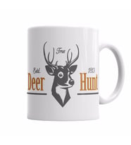 Deer Hunt Kupa Bardak Porselen