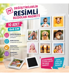 Çerçeveli Buzdolabı 10 lu takım magnet(istenilen baskıyla)