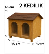 Kedi yuvası kedi evi kedi Barınağı 2 KEDİLİK su ve soğuk yalıtımlı iç ve dış mekanda kullanılır