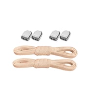 Akıllı Kilitli Ayarlanabilir Pudra 6 MM Lastik Pratik Bağcık 1 Çift