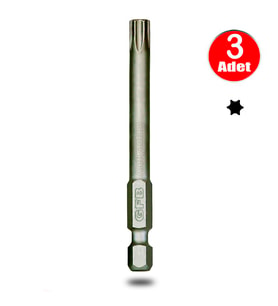 Gfb Bits Tork Uç Vidalama Torx Matkap Ucu  T30 X 100 Mm - 3 Adet