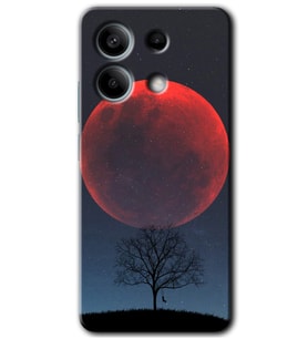 Redmi Note 13 4G Kılıf HD Desen Baskılı Kılıf - Kanlı Ay