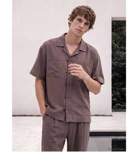 LCW Vision Kahverengi Loose Fit Erkek Gömlek