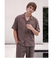 LCW Vision Kahverengi Loose Fit Erkek Gömlek