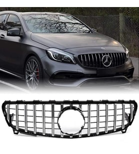 Mercedes A Serisi W176 GTR Ön Panjur Krom/Siyah 2016-2018