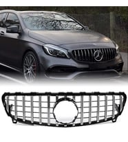 Mercedes A Serisi W176 GTR Ön Panjur Krom/Siyah 2016-2018