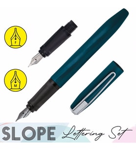 Online 26092 Lettering-Set Slope Green D.K. M-F
