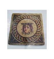 Doğal Taş Dekoratif Banyo Gider Kapağı, 10x10 cm, Şık Tasarım