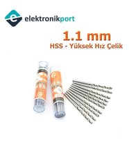 Matkap Ucu 1.1 mm (HSS Yüksek Hız Çelik )