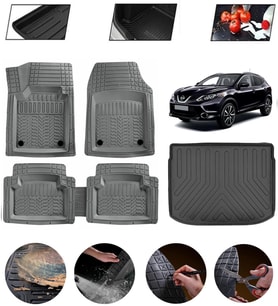 Nissan Qashqai 2022-2026 Ust Uyumlu Paspas Araca Özel Bagaj Havuzu MBS Gri