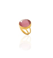 Kadir Jewellery 22 Ayar Altın Kaplama Zirkon Taşlı Kadın Otantik Yüzük
