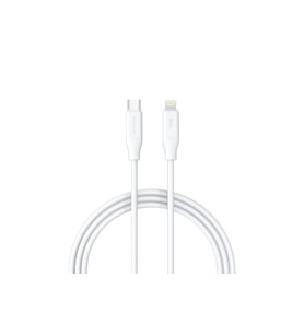 Syrox PD18LK 3.0A 18W 1mt Type-C - Lightning Şarj & Data Kablosu - Beyaz